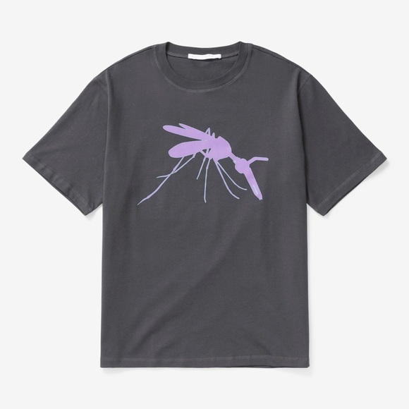 Gray T-Shirt with Purple Graphic - Picture 1 of 14